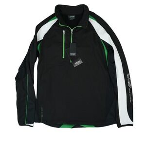 Galvin Green Dustin Pullover Men Large Black Limited Edition 1/4 Zip Golf Jacket